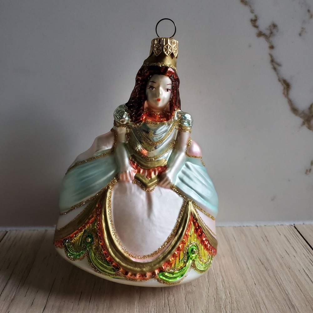 Kurt S Adler Polonaise Collection Cinderella Princess Blown Glass Ornament